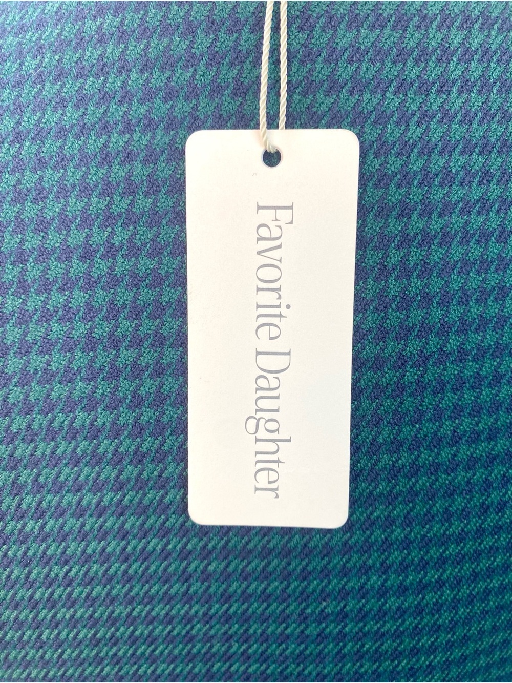 NWT Favorite Daughter The Emily Houndstooth Crop Jacket in Juniper, Size M - Picture 6 of 11